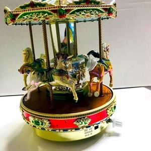 Mr. Christmas Metallic Musical Merry Go Round